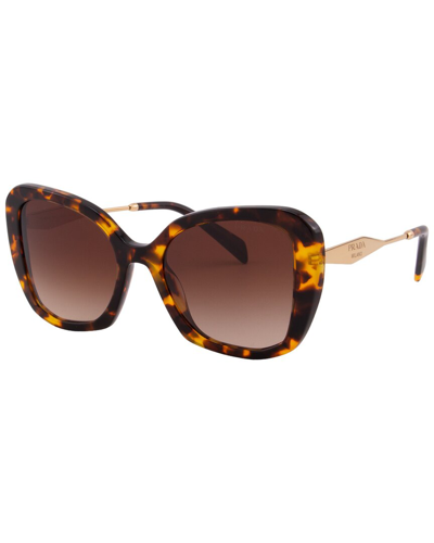Shop Prada Women's Pr03ys 53mm Sunglasses In Brown