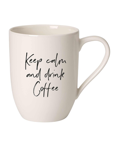 Shop Villeroy & Boch Keep Calm And Drink Coffee Statement Mug In White