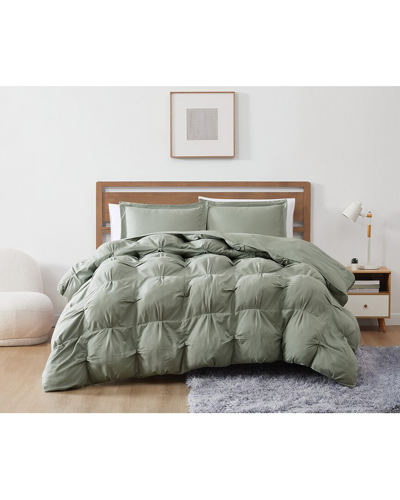 Shop Truly Soft Cloud Puffer Comforter Set In Green