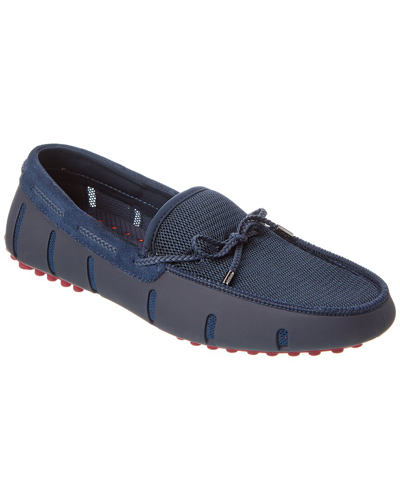 Shop Swims Braided Lace Loafer In Blue