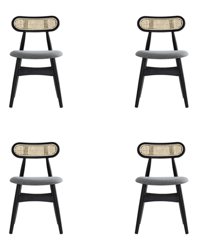 Shop Manhattan Comfort Set Of 4 Colbert Dining Chairs