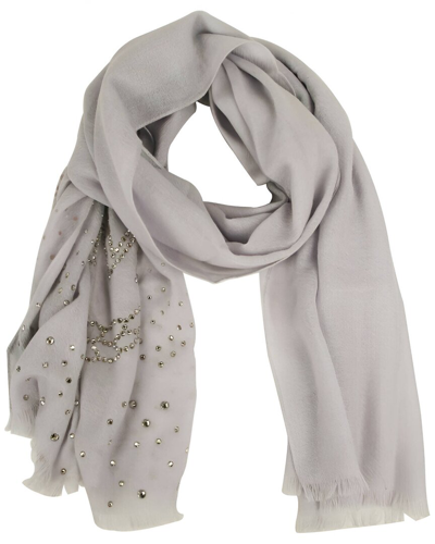 Shop Mcm Cashmere Scarf In Grey