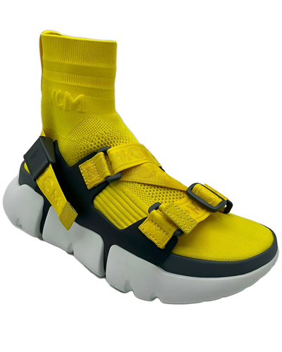 Shop Mcm Sneaker In Yellow