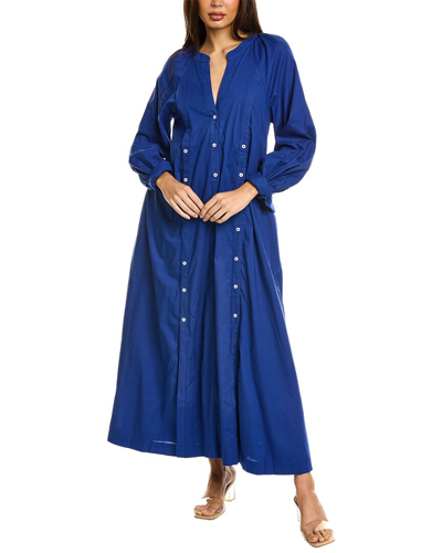 Shop Free People Charlie Shirtdress In Blue