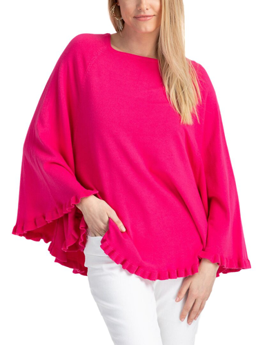 Shop Saachi Talia Poncho Sweater In Pink