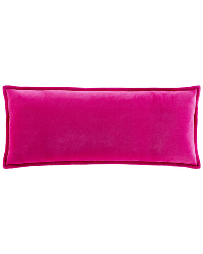 Shop Surya Cotton Down Pillow In Pink