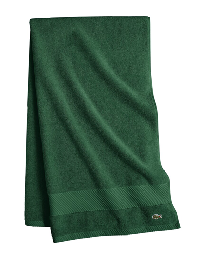 Lacoste Heritage Antimicrobial Bath Towel In Green
