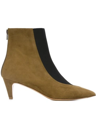 Bionda Castana Moshe Suede Ankle Boots In Khaki