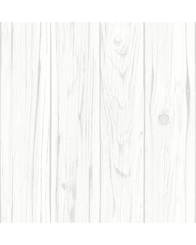 Inhome White Barnwood Peel & Stick Wallpaper In White