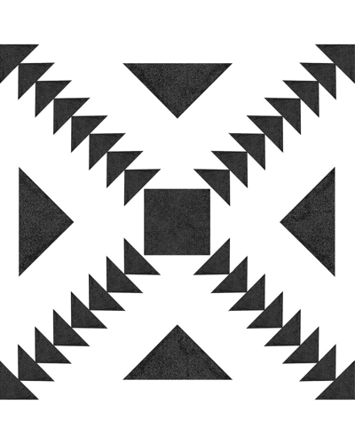 Shop Floorpops Parla Peel & Stick Floor Tiles Set Of 20 In Black