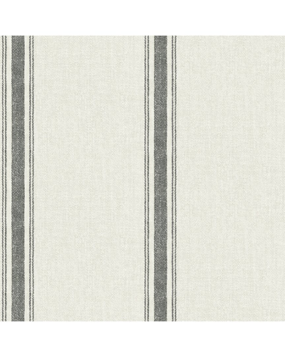 Shop Nuwallpaper Charcoal Langston Peel & Stick Wallpaper In Grey