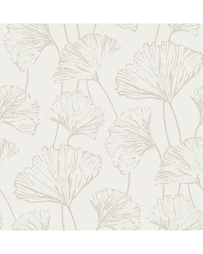 Shop Nuwallpaper Silver Hikarigaoka Peel & Stick Wallpaper