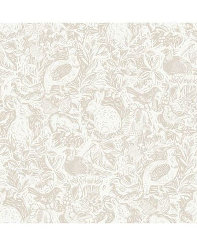 Shop Nuwallpaper Cream Terrene Peel & Stick Wallpaper In White