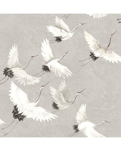 Nuwallpaper Grey Halcyon Peel & Stick Wallpaper In Grey