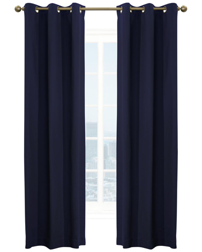 Shop Thermalogic Weathermate Grommet Curtain Panel Pair In Navy