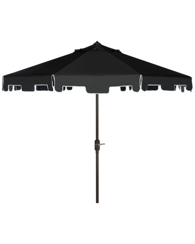 Shop Safavieh Up Resistant Zimmerman 9 Ft Crank Market Push Button Tilt Umbrella With Flap