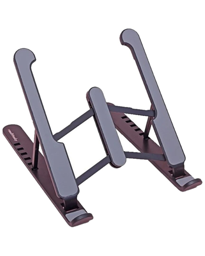 Multitasky Foldable Black Laptop Stand In Black