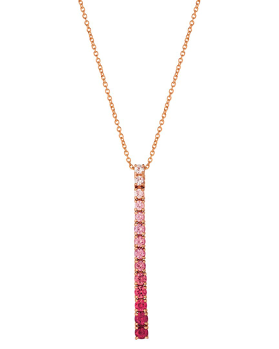 Shop Le Vian 14k Strawberry Gold 0.81 Ct. Tw. Ruby Pink Sapphires Necklace