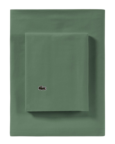 Shop Lacoste Percale Solid Pillowcase Pair