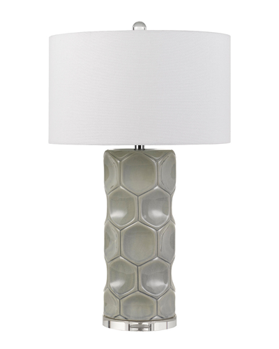 Shop Cal Lighting Calighting Ceramic Honeycomb Tower Table Lamp
