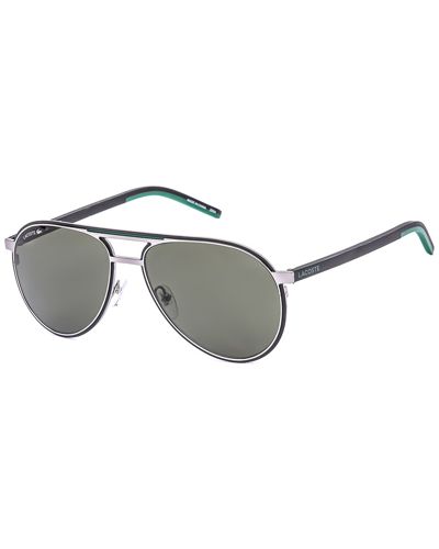 Shop Lacoste Men's L193s 035 58mm Sunglasses In Grey