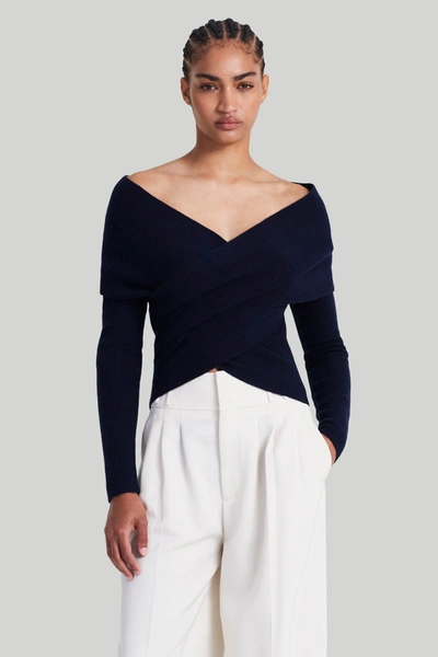 Shop Altuzarra 'virginia' Sweater In Berry Blue