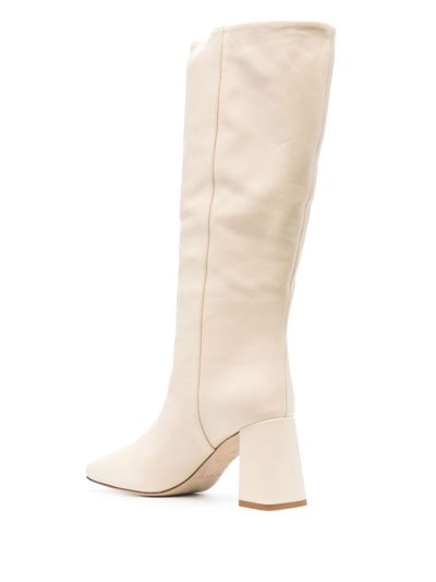 Shop Dear Frances 85mm Slip-on Leather Boots In Neutrals