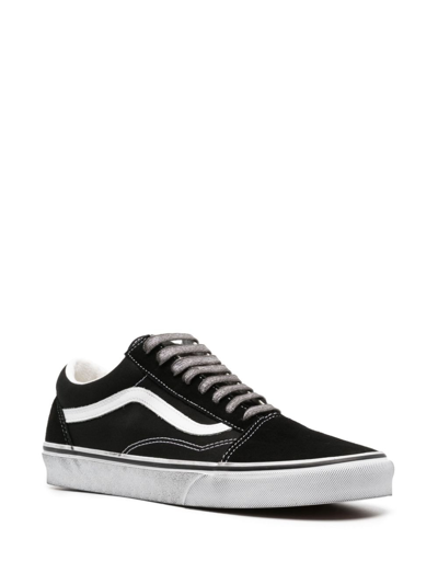 Vans Panelled Low Top Sneakers With Contrast Detail In Black