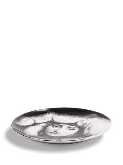 Shop Fornasetti Tema E Variazioni N.219 Wall Plate In Bia