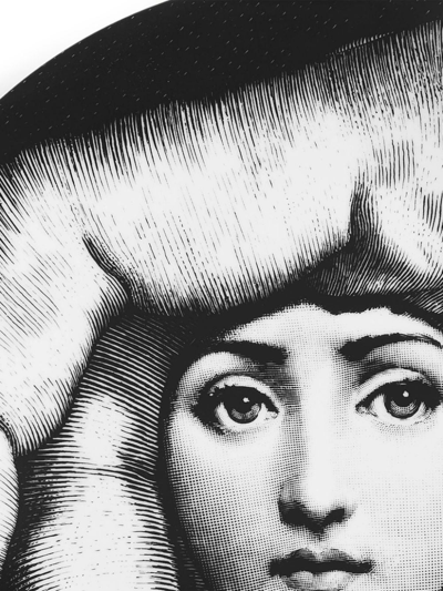 Fornasetti Wall Plate Tema E Variazioni N.219 In Bia