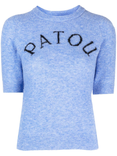 Shop Patou Alpaca Wool-blend Jumper In Blue