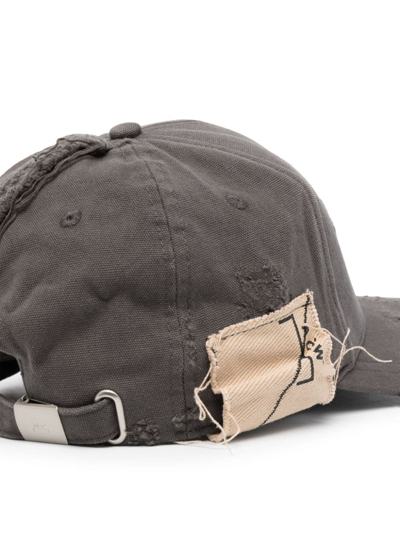 Shop A-cold-wall* Ando Logo-embroidered Cap In Grey