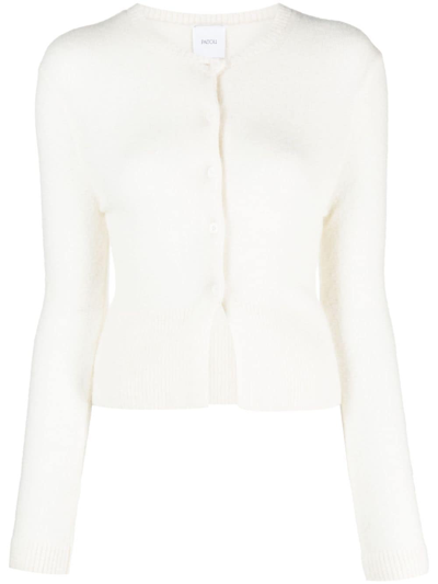 Shop Patou Alpaca Wool-blend Cardigan In White