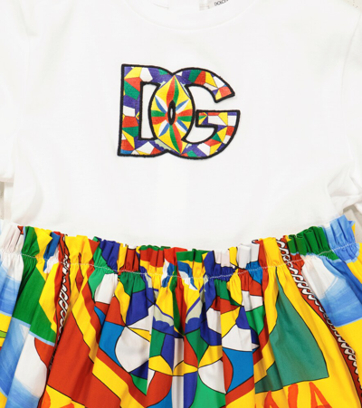 Dolce & Gabbana Abito Stampa Carretto In Multicoloured