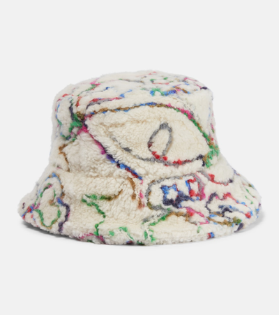 Shop Loro Piana Zita Shearling Bucket Hat In Neutrals