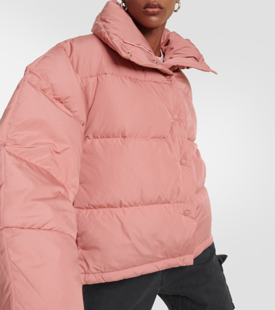 Shop Acne Studios Matt Technical Down Jacket In Pink
