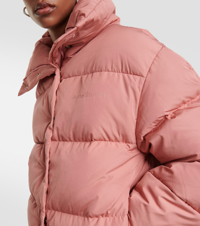 Shop Acne Studios Matt Technical Down Jacket In Pink