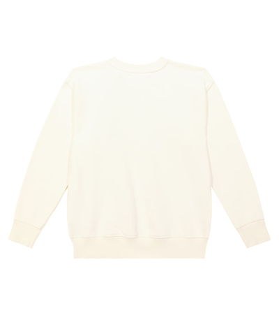 Off-white Bookish Blurry Logo-print Cotton Sweatshirt In White