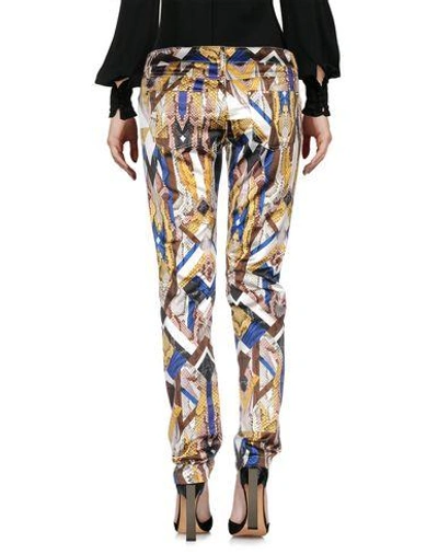 Shop Just Cavalli Casual Pants In Yellow
