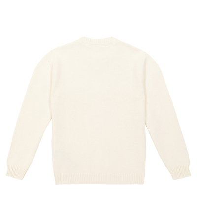 Balmain Wool, Silk, And Cashmere Sweater In Beige