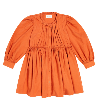 Morley Trudy Pleated Cotton Dress In Red