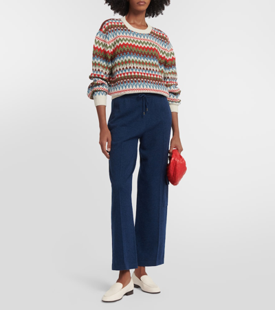 Shop Loro Piana Trujillo Jacquard Sweater In Multicoloured