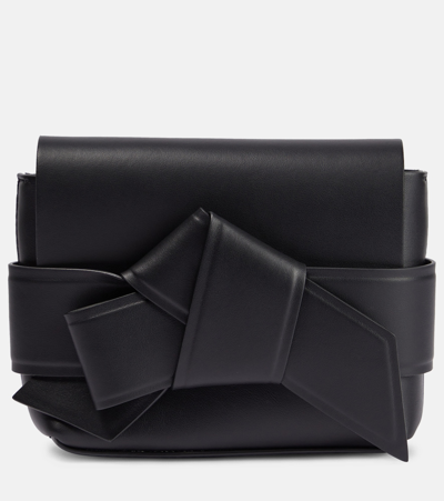 Shop Acne Studios Musubi Mini Leather Crossbody Bag In Black
