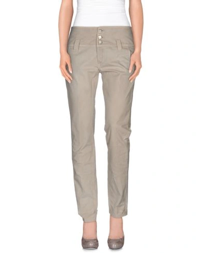 Shop Dondup Casual Trouser In Light Grey