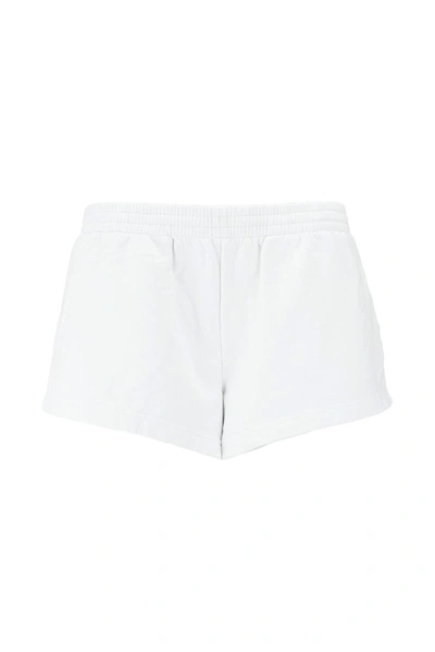Shop Balenciaga Shorts In Dirty White