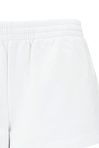 Shop Balenciaga Shorts In Dirty White
