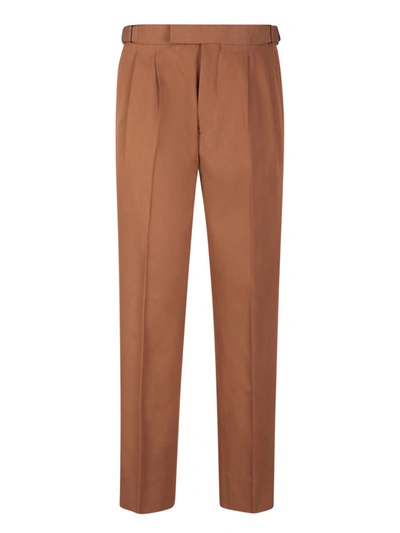 Shop Ermenegildo Zegna Zegna Trousers In Brown