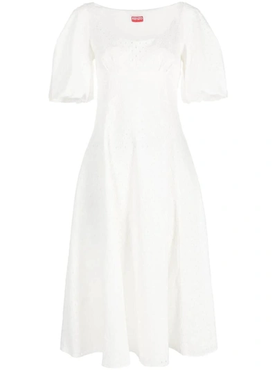 Shop Kenzo Dresses In Blanc Casse
