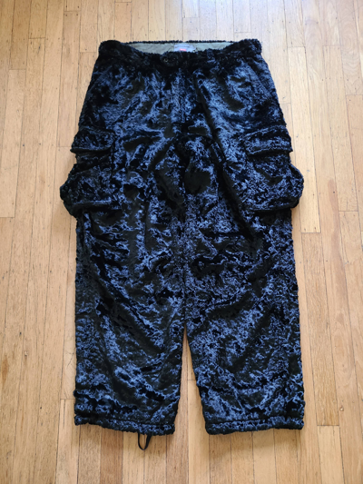 Pre-owned Supreme Yohji Yamamoto Faux Fur Cargo Pant Fw22 In Black