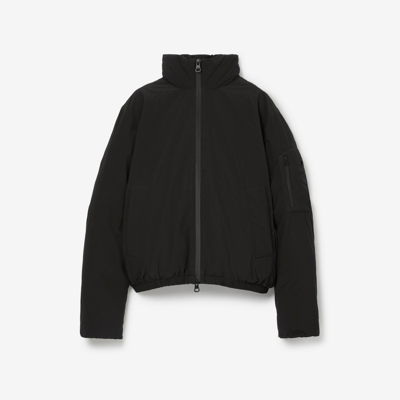 Shop Burberry Padded Jacket In Black